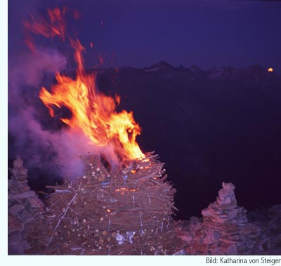 Feuer auf dem Sidelhorn